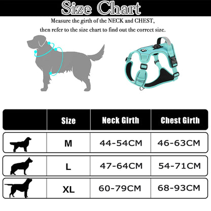 Dog Harness & Leash Set with AirTag Holder