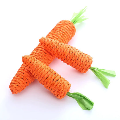 Carrot Paper-Rope Cat Chew