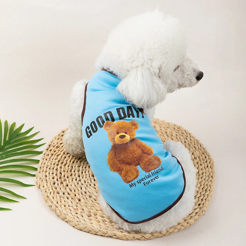 Bear-Print Dog & Cat Tee