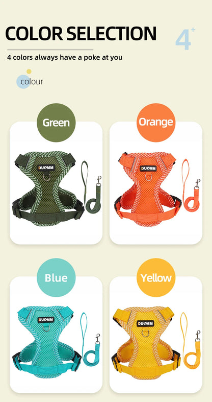 Reflective Mesh Cat Harness & Leash Set