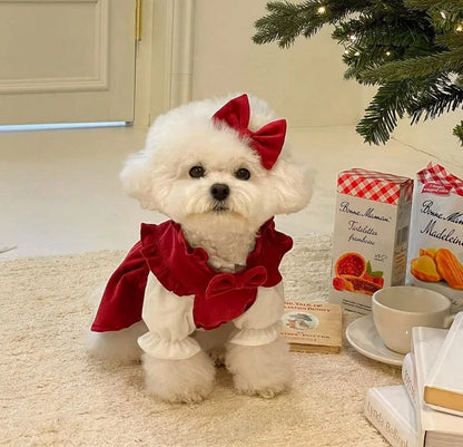 Christmas Princess Dog Dress