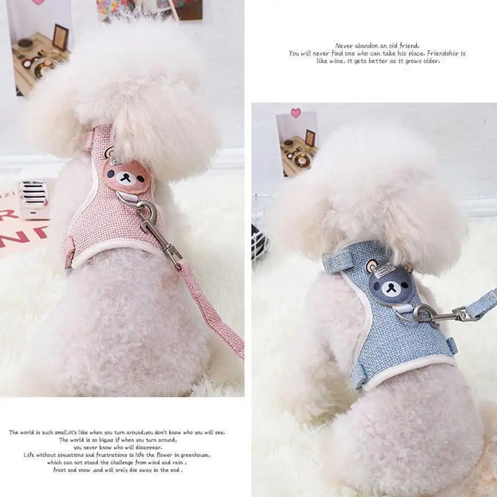 Breathable Step-In Dog Harness & Leash