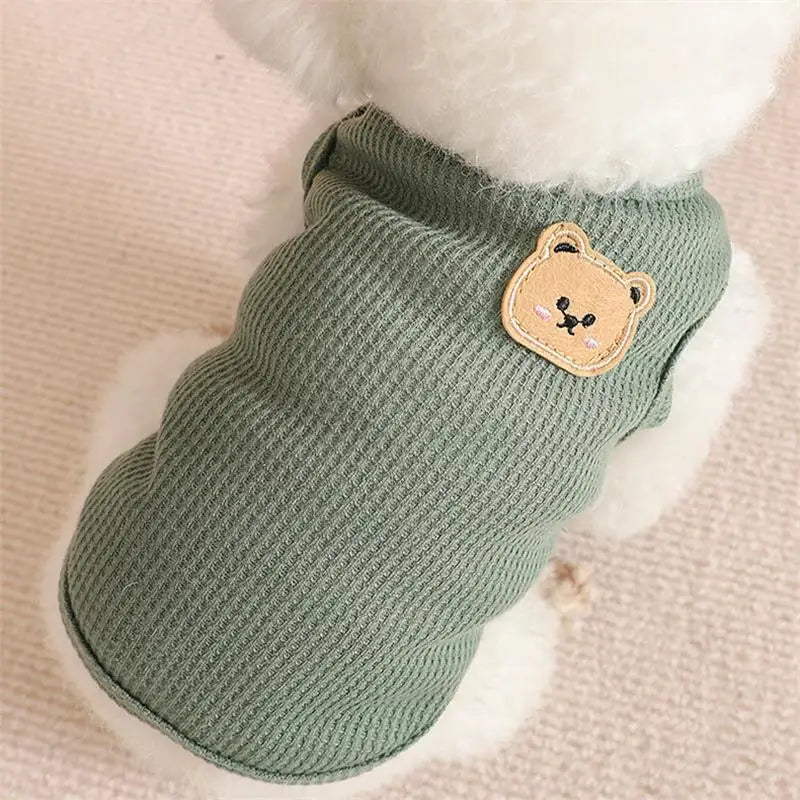 Green Bear Dog Tee