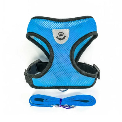 Reflective Mesh Pet Harness & Leash