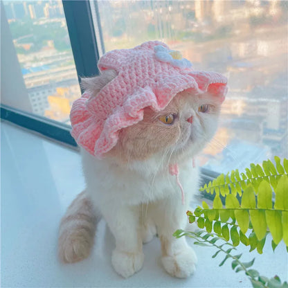 Knit Cat Photo-Prop Hat
