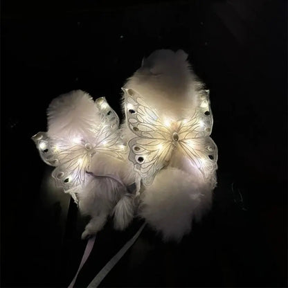 Glowing Butterfly Wings Pet Accessory