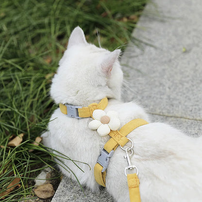 Adjustable Breathable Dog & Cat Harness Set