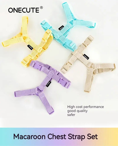 Macaron Dog Harness, Collar & Leash Set