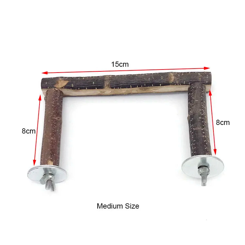 Natural Wood Branch Bird Perch