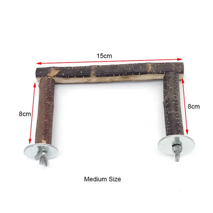Natural Wood Branch Bird Perch