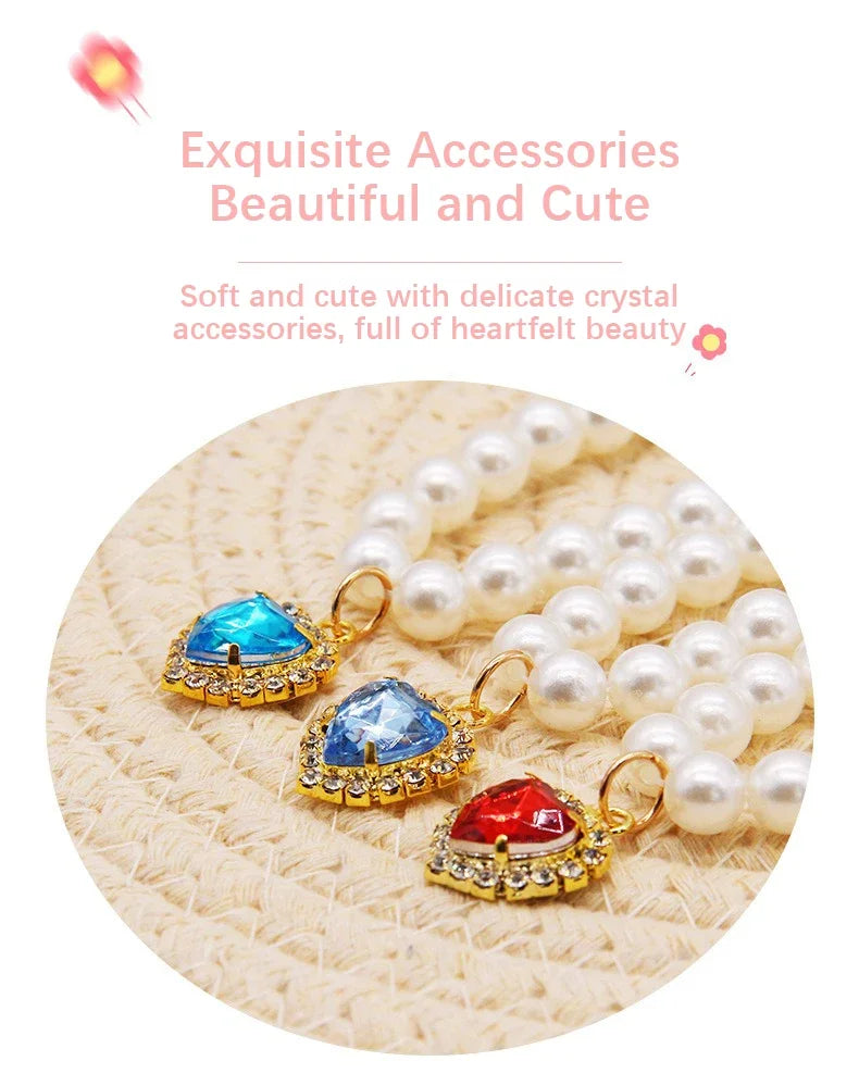 Faux Pearl Cat Necklace Collar