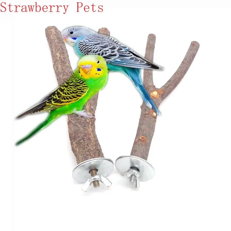 Natural Wood Branch Bird Perch