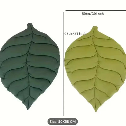 Leaf-Shaped Pet Bed Mat