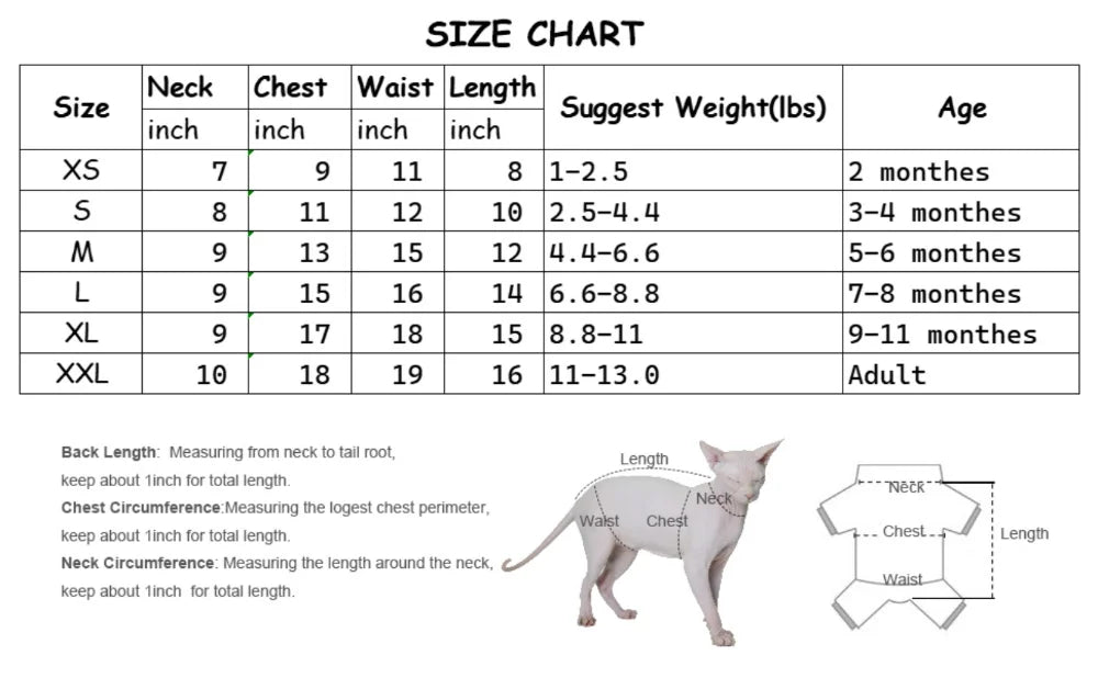 Sphynx Cat Cooling Vest