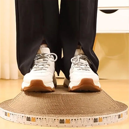 Bowl-Shaped Cardboard Cat Scratcher