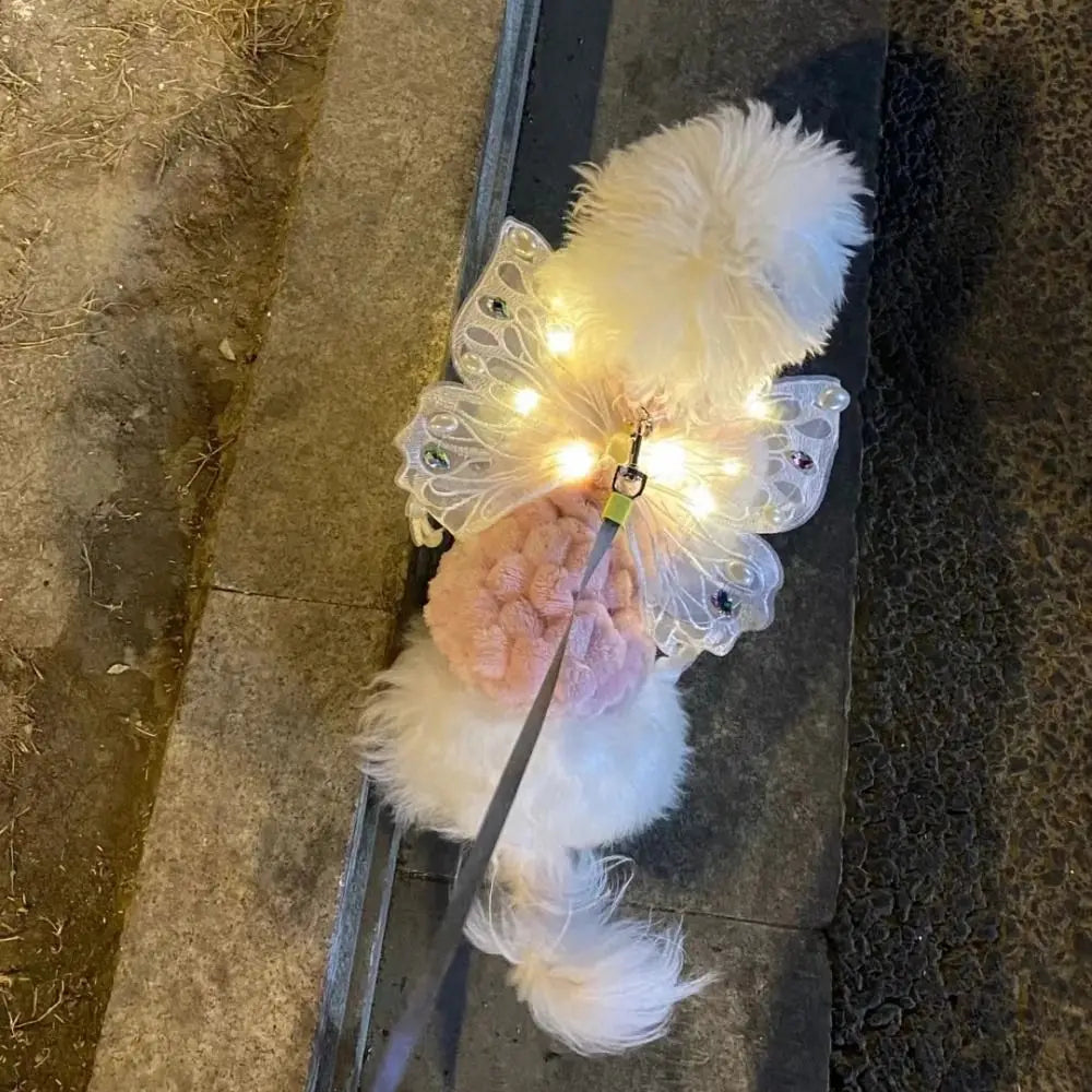 Glowing Butterfly Wings Pet Accessory