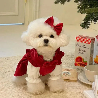 Christmas Princess Dog Dress