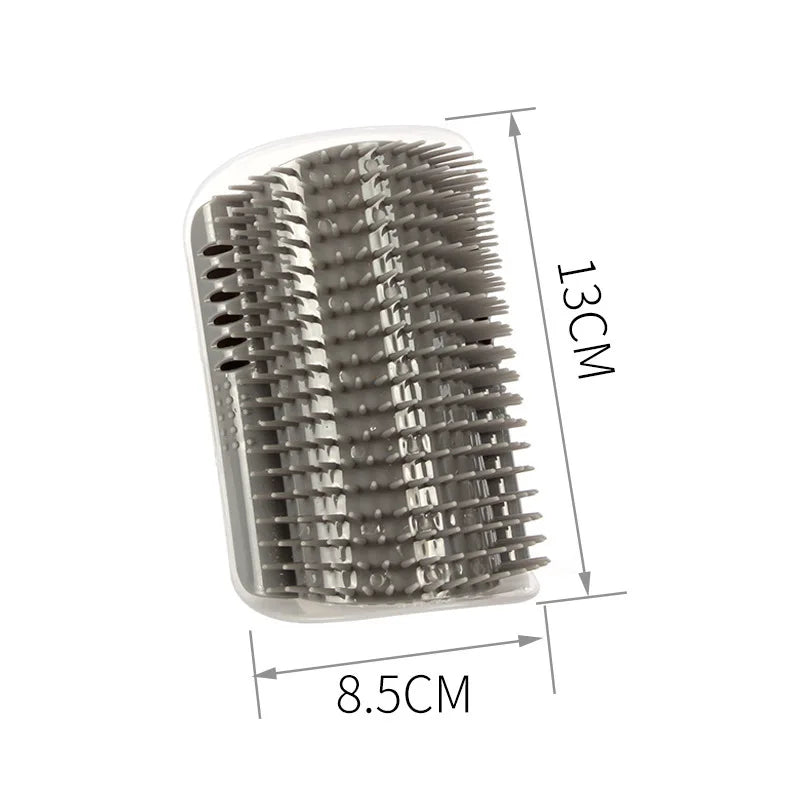Wall-Corner Cat Massage Brush