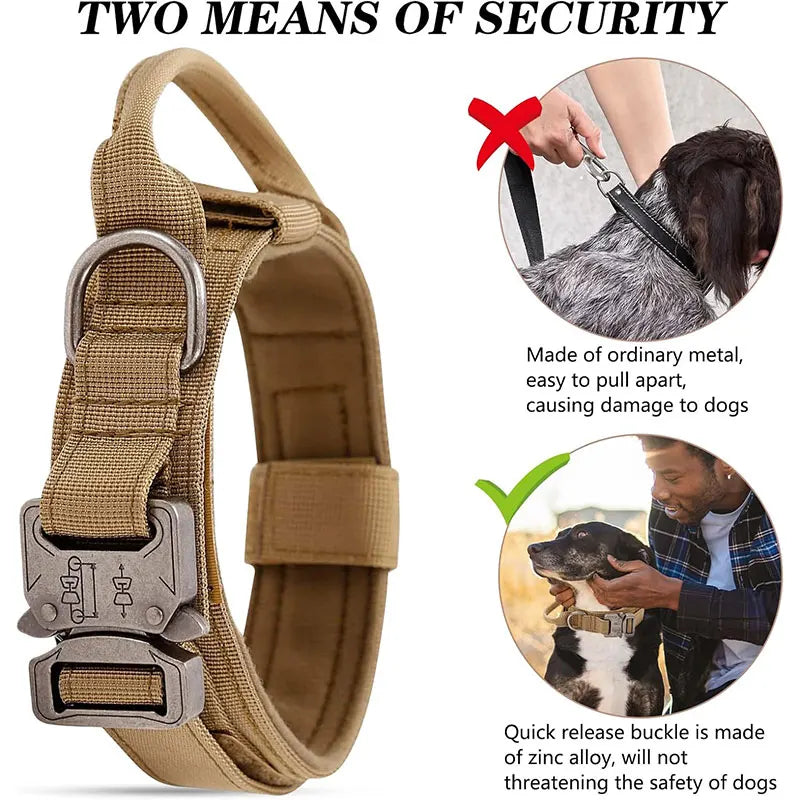 Tactical Dog Collar with Control Handle