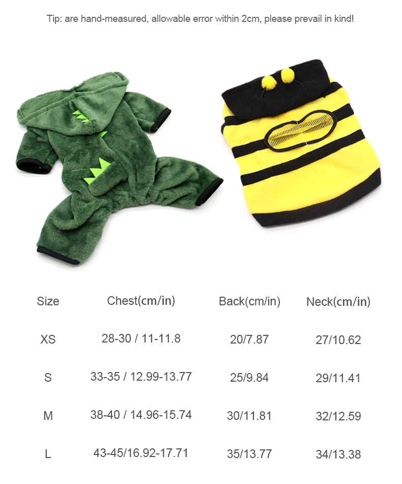 Dinosaur Hoodie Pet Costume