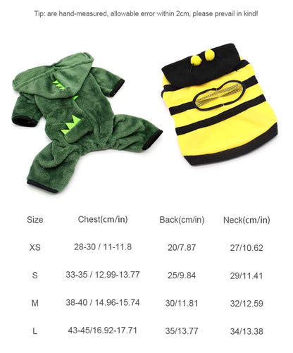 Dinosaur Hoodie Pet Costume