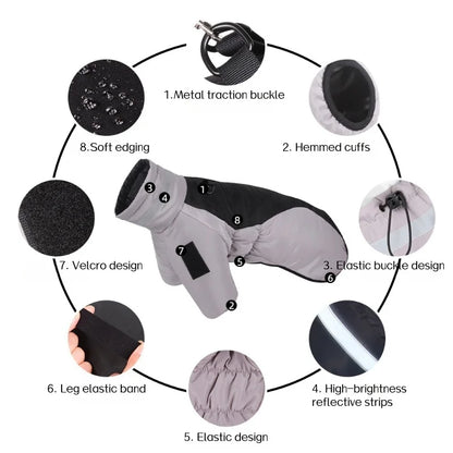Waterproof Down Dog Coat (Medium & Large)
