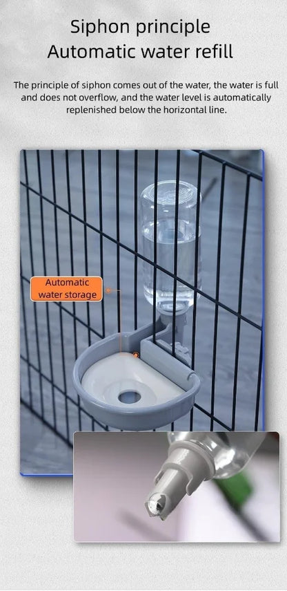 Hanging Pet Water Bottle & Bowl