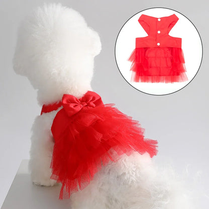Soft Lace Princess Dog Dress
