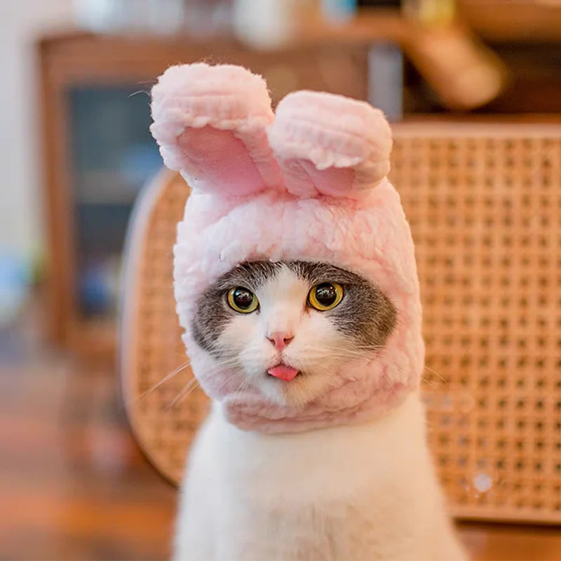 Bear & Rabbit Hooded Pet Hat
