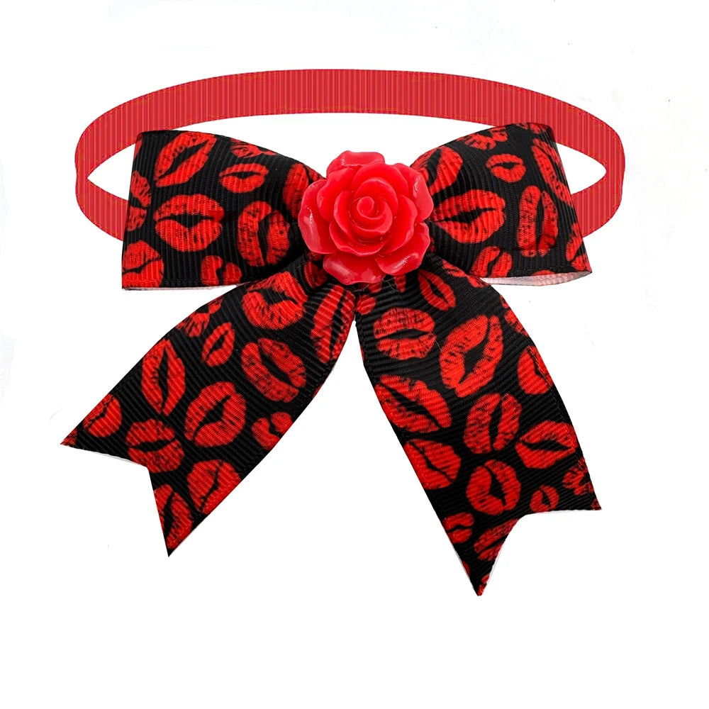 Valentine's Day Dog Bow Ties (Bulk Pack)