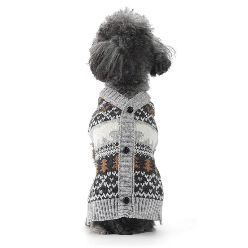 Christmas Deer Knit Dog Sweater