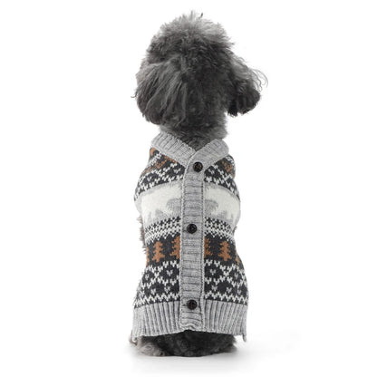 Christmas Deer Knit Dog Sweater