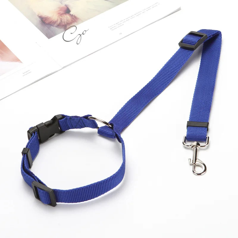 2-in-1 Dog Car Seat Belt & Leash