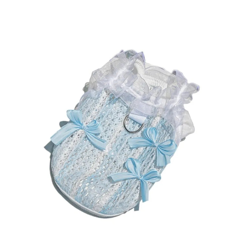 Lace Bow Pet Dress Vest
