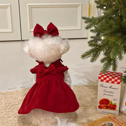 Christmas Princess Dog Dress