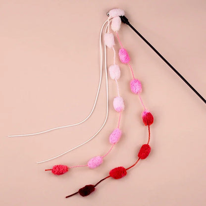 Tassel & Bell Cat Teaser Wand