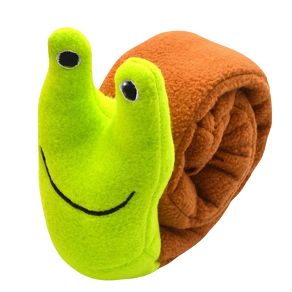 Snail Puzzle Squeaky Dog Toy
