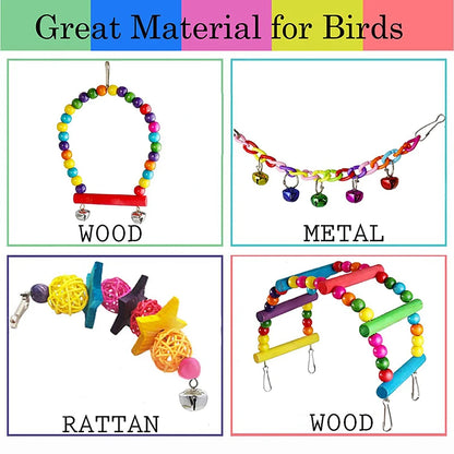 Bird Cage Toy Set (7pc)