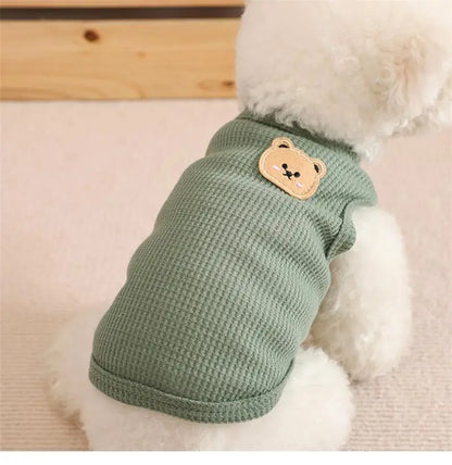 Green Bear Dog Tee
