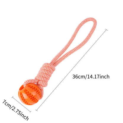 Cotton Rope Treat Ball Dog Toy