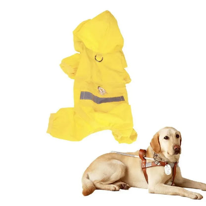 Reflective Waterproof Dog Raincoat