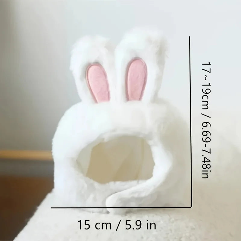 Knit Bunny Ears Hat for Cats & Dogs