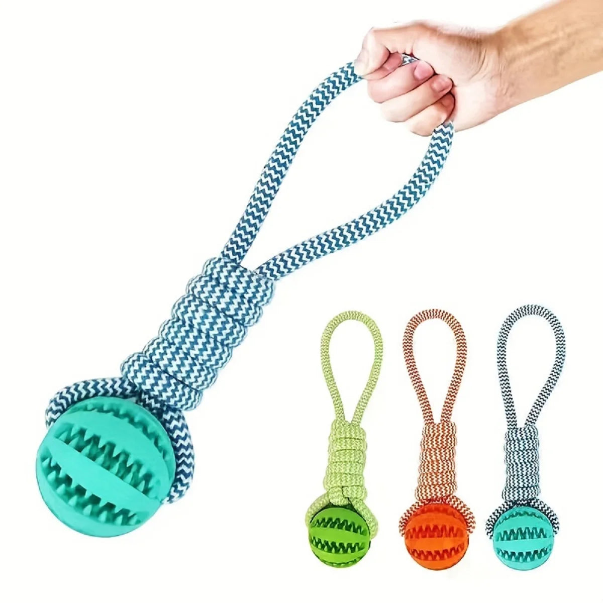 Cotton Rope Treat Ball Dog Toy