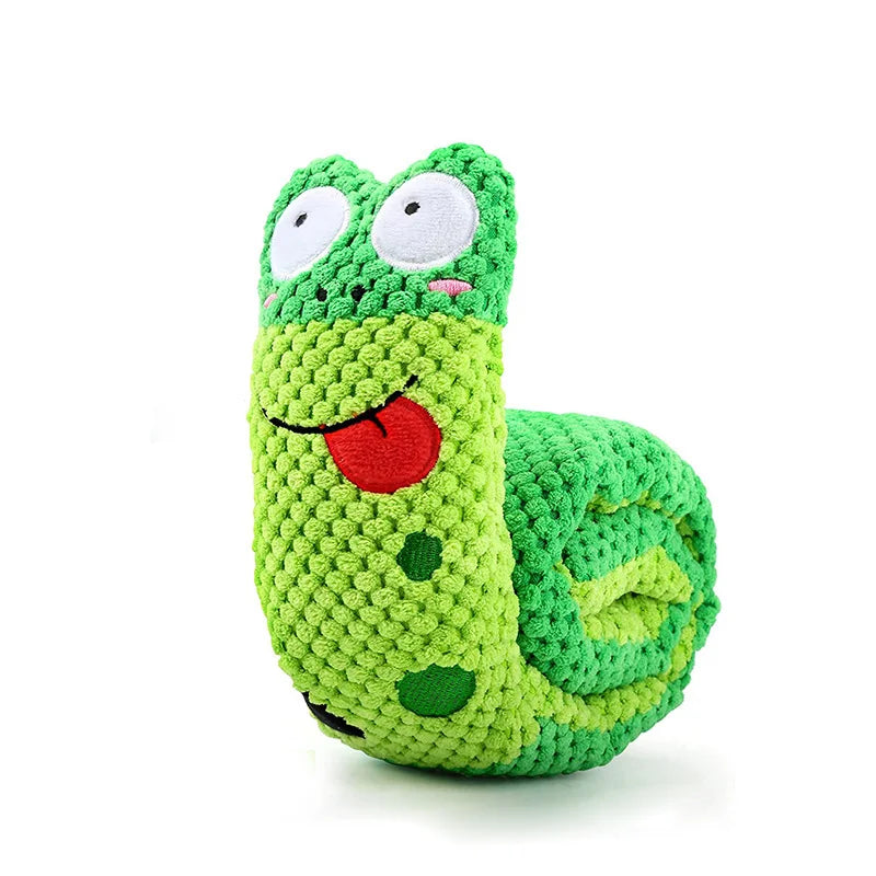 Snail Puzzle Squeaky Dog Toy