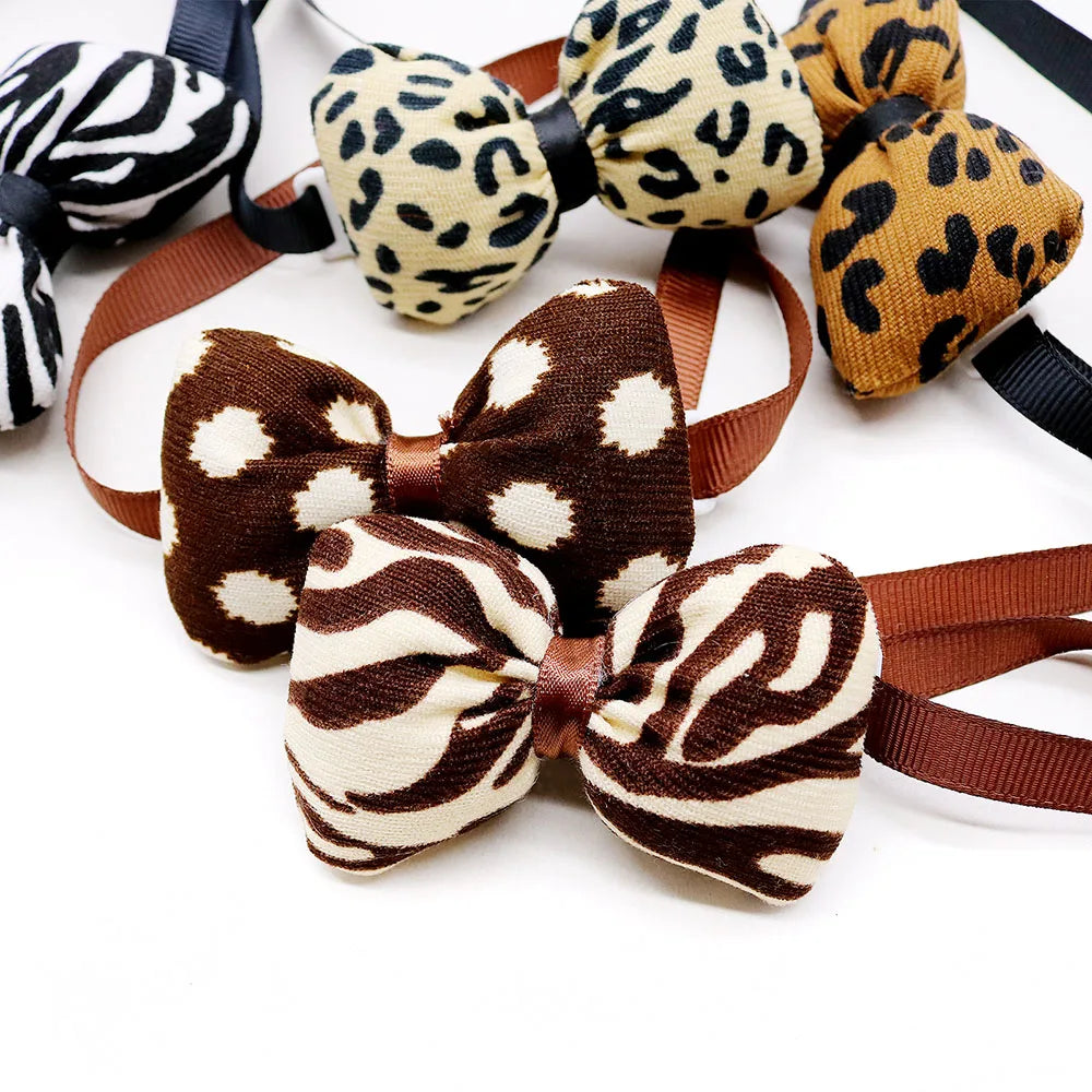 Adjustable Dog & Cat Bow Ties (5/10 Pack)