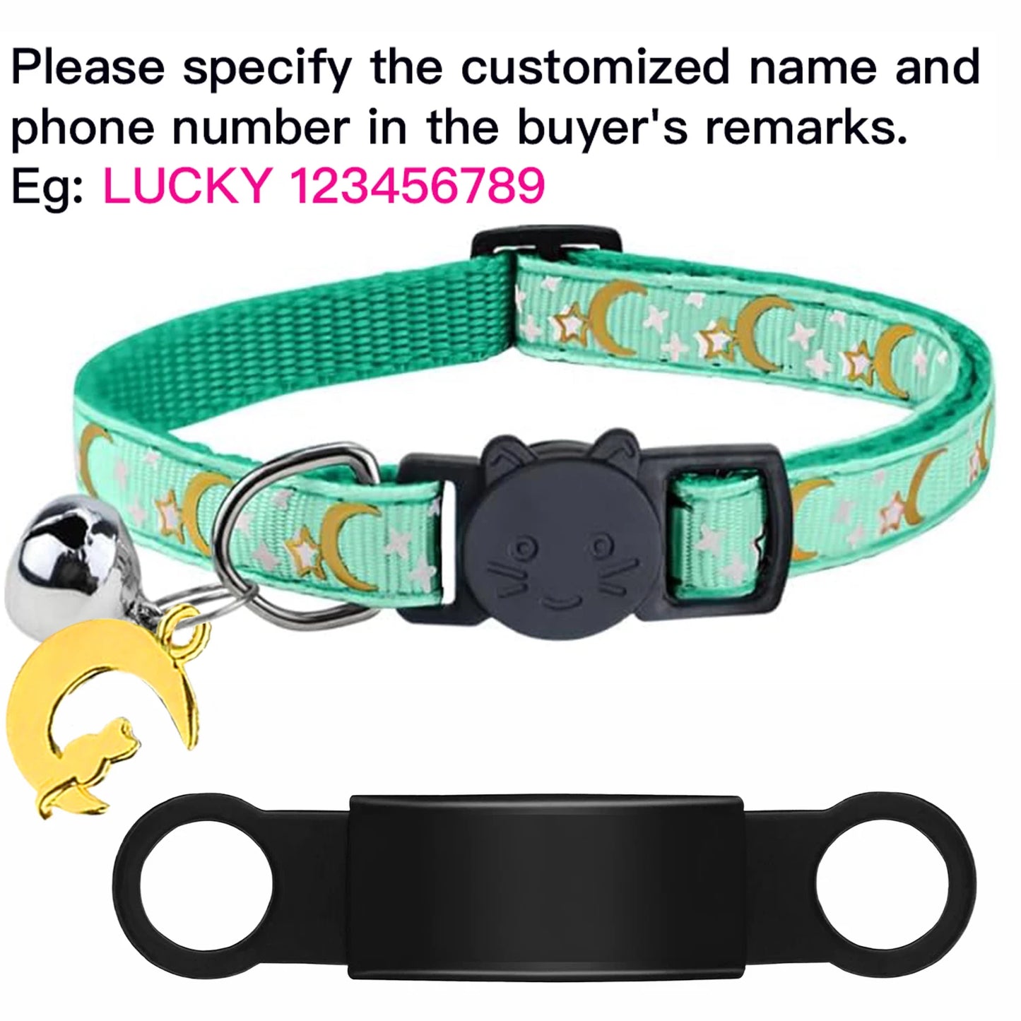 Personalised Glow Cat Collar with ID