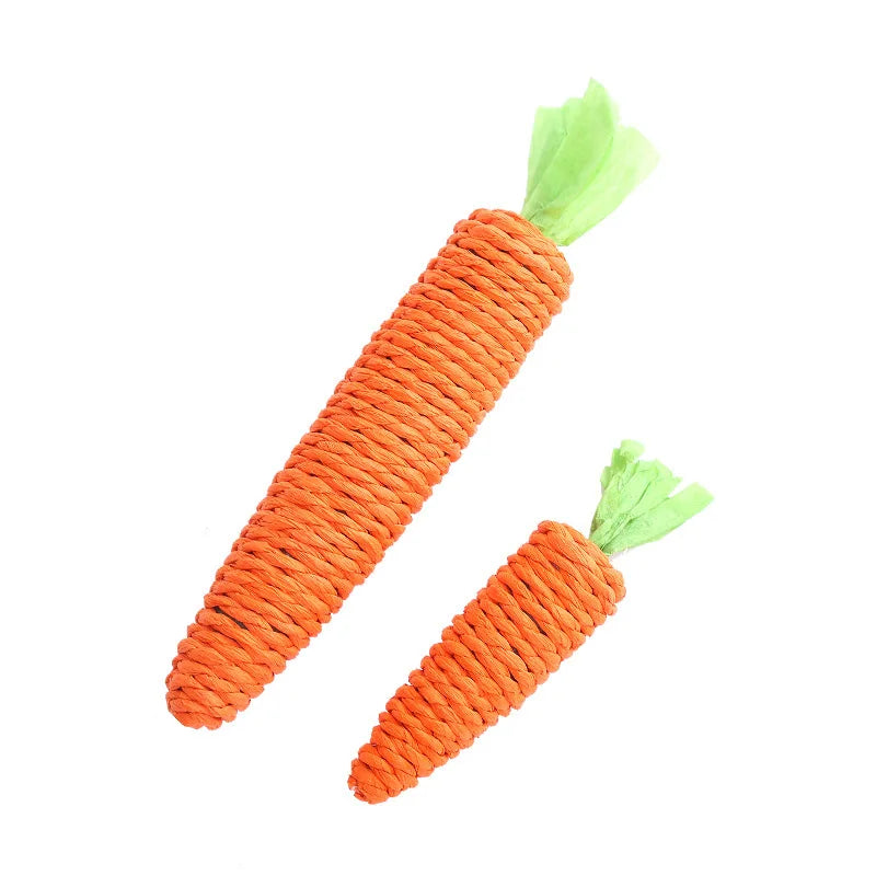 Carrot Paper-Rope Cat Chew