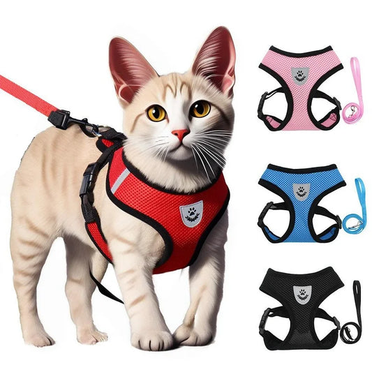 Anti-Escape Cat Vest Harness & Leash