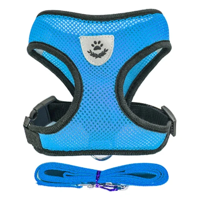 Mesh Cat & Dog Vest Harness Set