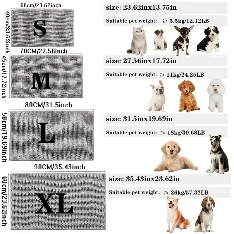 Absorbent Muddy-Paw Doormat